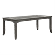 Pemberly Row Rectangle Dining Table in Gray with 18