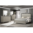 Pemberly Row 4Pc Wood Queen Bedroom Set w Chest in Gray