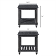 Pemberly Row 3-Piece Pine Occasional Table Set in Distressed Black