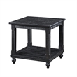 Pemberly Row 3-Piece Pine Occasional Table Set in Distressed Black