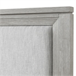 Pemberly Row Fiona King Upholstered Storage Bed in Mist Gray with Oak Veneer