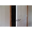 Pemberly Row Satin Nickel Brass Door Handle Scroll Passage 2 Pack