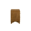 Pemberly Row 2-Drawer Wood Nightstand in Honey Finish
