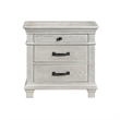 Pemberly Row 5Pc King Bedroom Set with Oak Veneers in Misty Gray