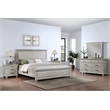 Pemberly Row 5Pc King Bedroom Set with Oak Veneers in Misty Gray