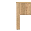 Pemberly Row Wood 1-Drawer End Table with Reeded Accents in Natural Oak