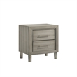 Pemberly Row 4-Piece Queen Bedroom Set in Gray Wood and Ash Laminate