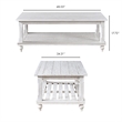 Pemberly Row 3-Piece Distressed White Pine Occasional Table Set