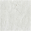 Pemberly Row Faux Fur Footstool with Teak Wood Legs Accent Seat White