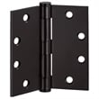 Pemberly Row Stainless Steel Door Hinges 4.5 in Matte Black 6 Pack