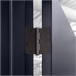 Pemberly Row Stainless Steel Door Hinges 4.5 in Matte Black 6 Pack
