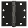 Pemberly Row Stainless Steel Door Hinge in Oil Rubbed Bronze 4.5 in 9-Pack