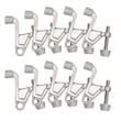 Pemberly Row Jumbo Metal Pin Door Stop in Satin Nickel 2 1/5 Inch 10 Pack