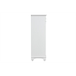 Pemberly Row 5-Drawer Wood Chest in White Brushed Finish