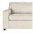 Pemberly Row Kylo Oversized Cuddle Chair in Natural Beige Upholstery