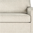 Pemberly Row Kylo Oversized Cuddle Chair in Natural Beige Upholstery