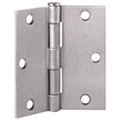 Pemberly Row Door Hinge 3.5-In Square Corner Satin Nickel Pack of 9