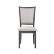 Pemberly Row Solid Wood Dining Chairs in Gray (Set of 4)
