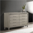 Pemberly Row 8-Drawer Dresser in Gray with Sleek Modern Design