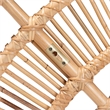 Pemberly Row Luna Natural Rattan Wall-Mount Headboard Queen Size