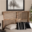 Pemberly Row King Size Headboard in Rubberwood and Ash Walnut Finish