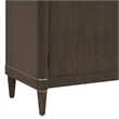 Pemberly Row Asher Park 2-Door Server with Drawers in Piano Brown Finish