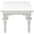 Pemberly Row Rectangular Mahogany Coffee Table in Pure White Finish