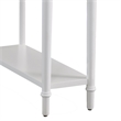 Pemberly Row Wood End Table in Orchid White with Shelf