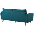 Pemberly Row 2-Piece Fabric Sofa and Loveseat Set in Teal