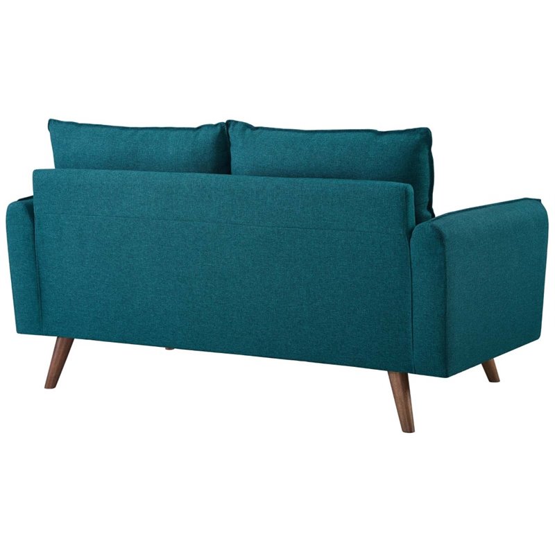 Pemberly Row 2-Piece Fabric Sofa and Loveseat Set in Teal