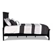 Pemberly Row Wood California King Panel Bed in Black Finish