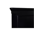 Pemberly Row Wood California King Panel Bed in Black Finish