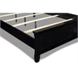 Pemberly Row Wood California King Panel Bed in Black Finish