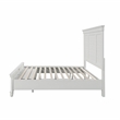 Pemberly Row Solid Wood Queen Bed in White Brushed Finish