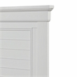 Pemberly Row Solid Wood Queen Bed in White Brushed Finish