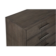 Pemberly Row 5-Drawer Solid Wood Chest in Walnut with Felt-Lined Drawer
