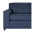 Pemberly Row Polyester 3-Seater Sofa in Blue with Transitional Style