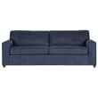 Pemberly Row Polyester 3-Seater Sofa in Blue with Transitional Style