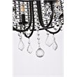 Pemberly Row 4-Light Transitional Flush Mount Iron and Crystal Black