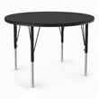 Pemberly Row 42 in Round Adjustable Laminate Wood Activity Table