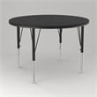 Pemberly Row 42 in Round Adjustable Laminate Wood Activity Table
