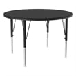 Pemberly Row 42 in Round Adjustable Laminate Wood Activity Table