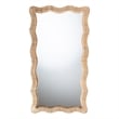 Pemberly Row Full-Length Floor Mirror with Handwoven Natural Rattan Frame