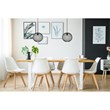 Pemberly Row Keller 1-Light Black Metal Pendant Lamp with Canopy
