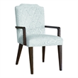 Pemberly Row Asher Upholstered Arm Chair Quilted White Fabric
