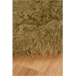 Pemberly Row Hand Woven 3.6x5.6 Wool Accent Rug in Mushroom Brown