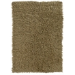 Pemberly Row Hand Woven 3.6x5.6 Wool Accent Rug in Mushroom Brown