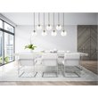 Pemberly Row 7-Light Metal & Glass Hanging Pendant in Brass/Clear
