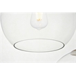 Pemberly Row 7-Light Metal & Glass Hanging Pendant in Brass/Clear