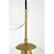 Pemberly Row 7-Light Metal & Glass Hanging Pendant in Brass/Clear